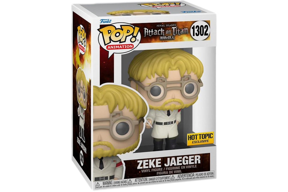 Funko Pop! Animation Attack On Titan Zeke Jaeger #1302 Hot Topic Exclusive