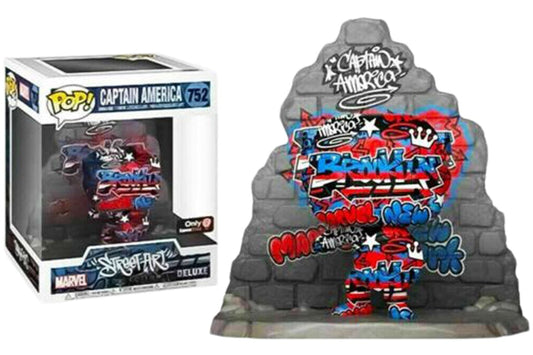 Funko Pop! Marvel Street Art Collection Captian America #752