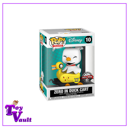 Funko Pop! Disney Nightmare Before Christmas - Zero in Duck Cart #10 Glow in the Dark Special Edition Exclusive