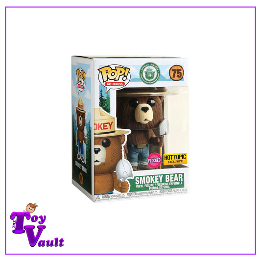 Funko Pop! Icons - Smokey Bear #75 Flocked Hot Topic Exclusive