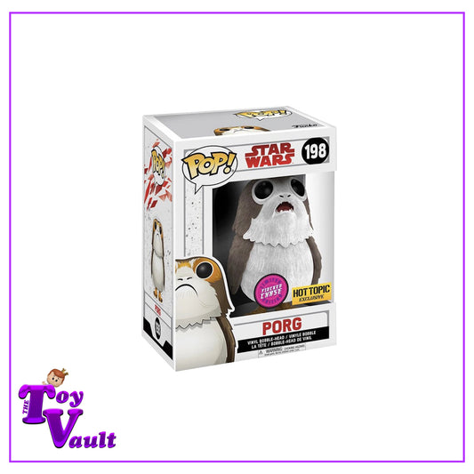 Funko Pop! Star Wars - Porg #198 Flocked Chase Hot Topic Exclusive