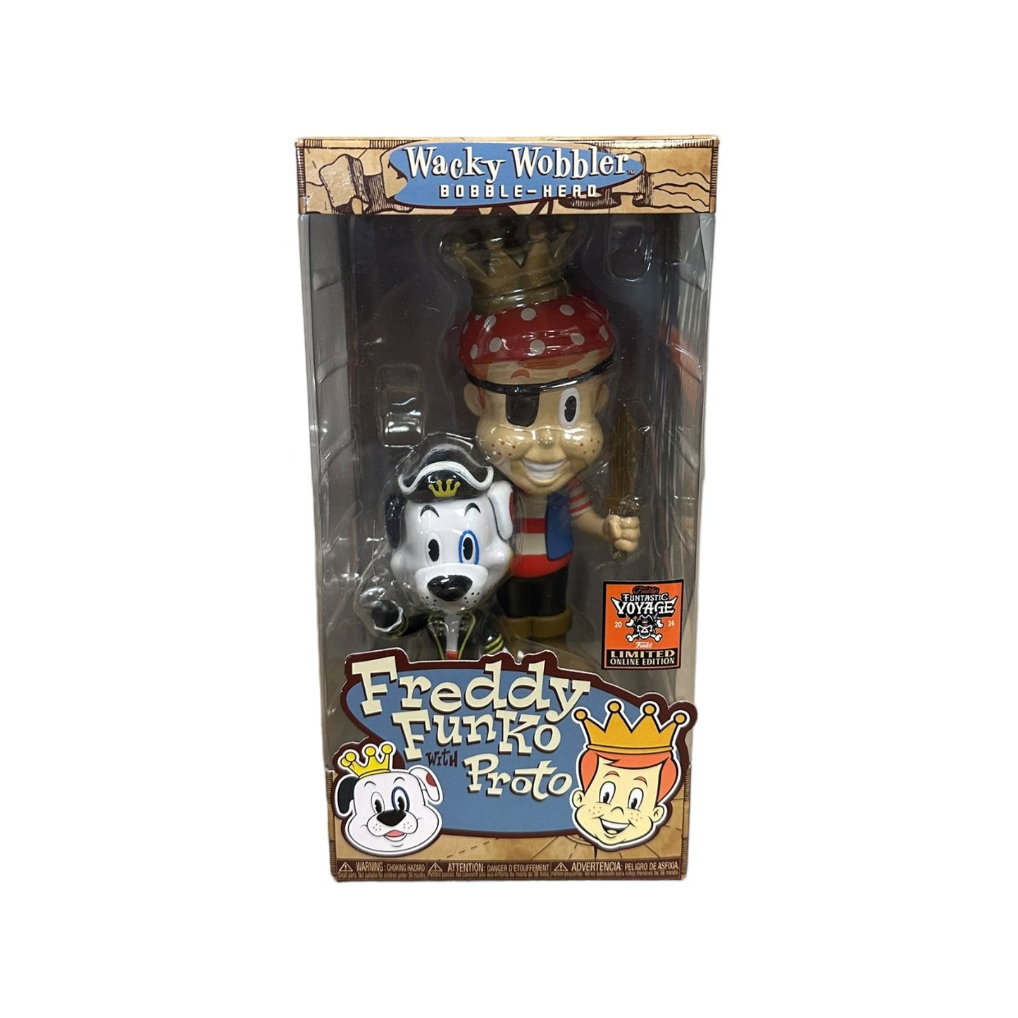 Funko Pop! Wacky Wobbler Bobble Head Freddy Funko With Proto 2024 Funtastic Limited Edition