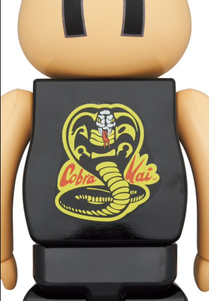 Medicom BE@RBRICK Series 43 Cobra Kai Bearbrick (100%)
