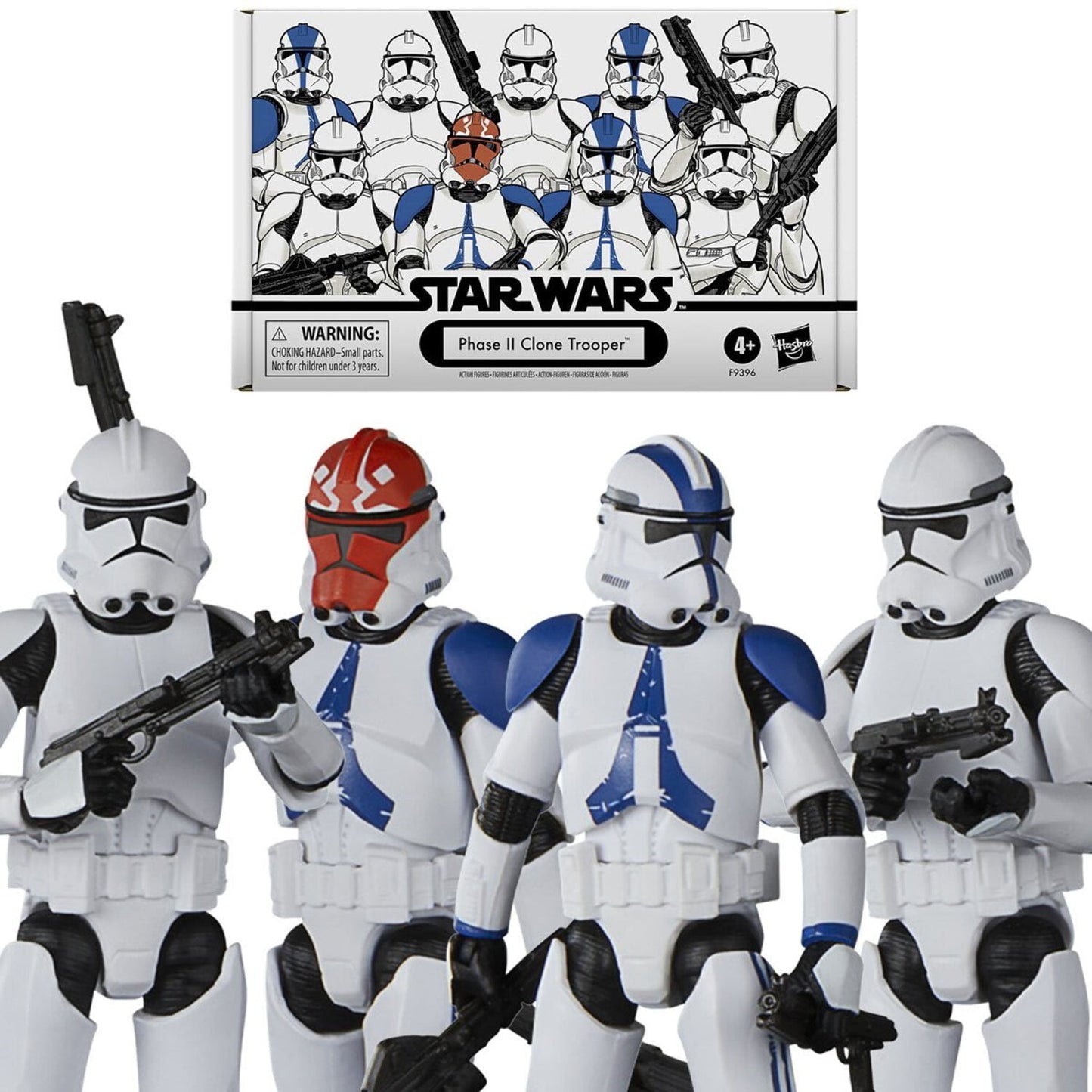 Hasbro Star Wars Vintage Collection Phase II Clone Trooper 4-Pack