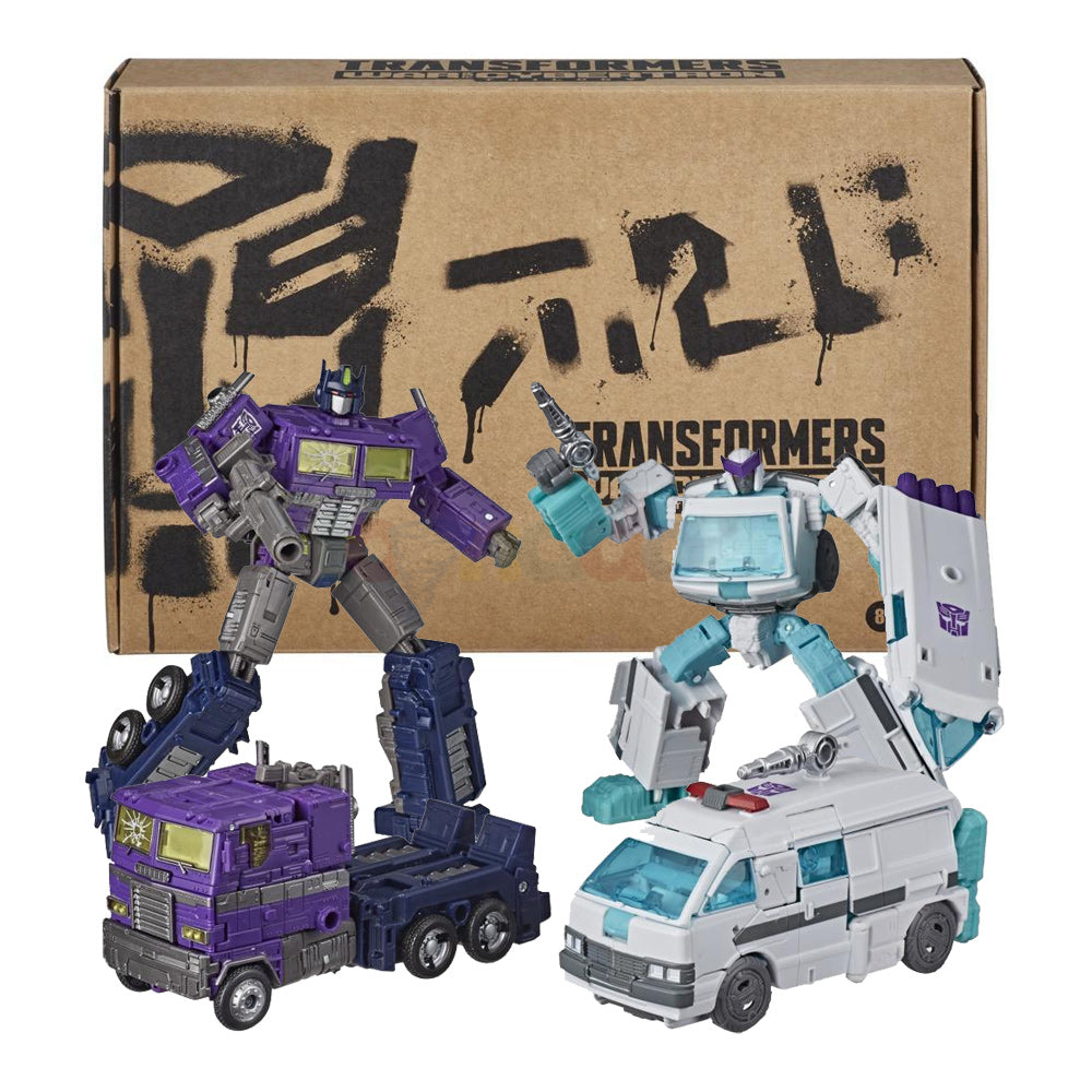Hasbro Transformers War for Cybertron Shattered Glass Optimus Prime & Ratchet 2-Pack