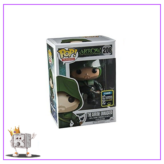 Funko Pop! DC Heroes Arrow - The Arrow (Unmasked) #208 2015 SDCC Shared Exclusive