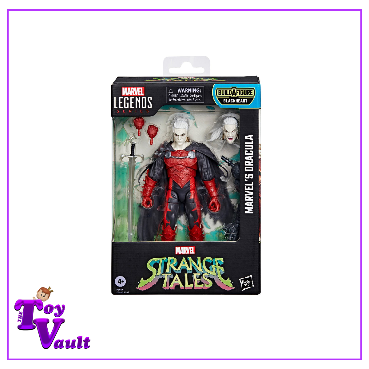Hasbro Marvel Legends Strange Tales - Dracula 6-inch Action Figure (Blackheart Build-a-Wave)
