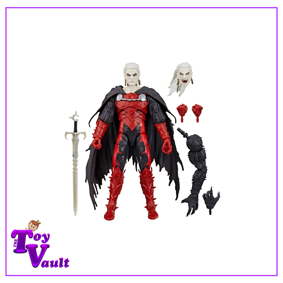 Hasbro Marvel Legends Strange Tales - Dracula 6-inch Action Figure (Blackheart Build-a-Wave)