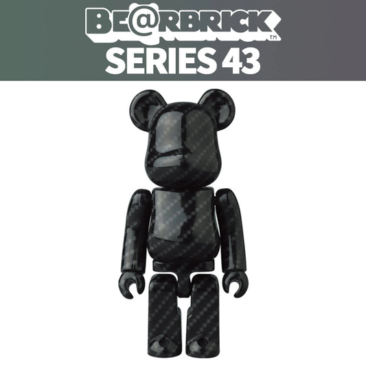 Medicom BE@RBRICK Series 43 Carbon Fiber Bearbrick (100%)