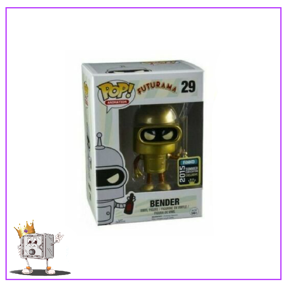 Funko Pop! Television Futurama - Golden Bender #29 SDCC Shared Exclusive