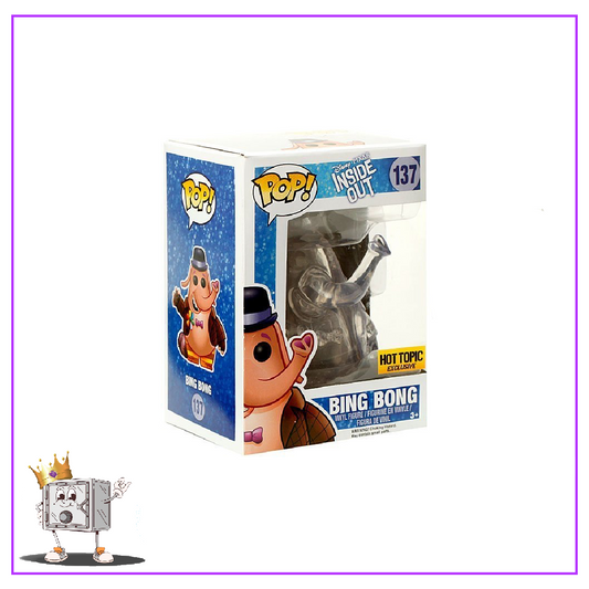 Funko Pop! Disney Inside Out - Bing Bong (Clear) #137 Hot Topic Exclusive