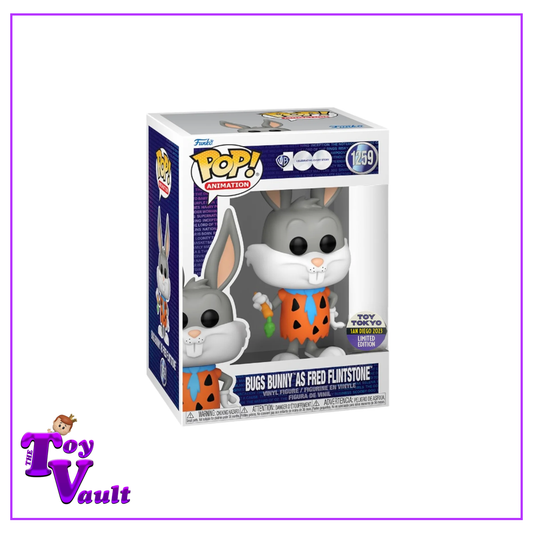 Funko Pop! Television Looney Tunes x Flintstones - Bugs Bunny as Fred Flintstone #1259 Toy Tokyo SDCC Exclusive