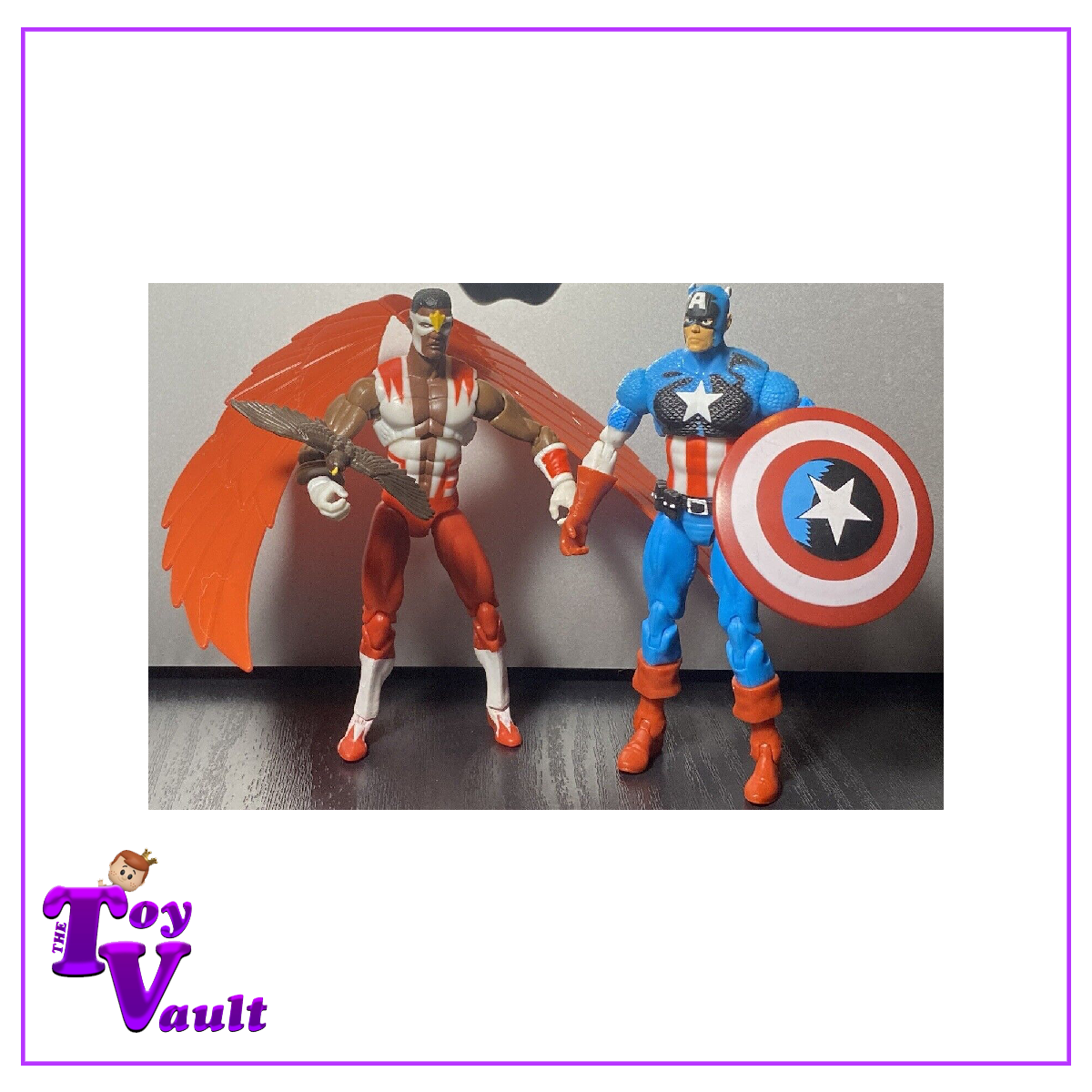 Hasbro Marvel Universe Comic Packs Greatest Battles Captain America and Falcon 4-inch Action Figures with Comic Book