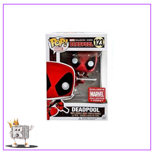 Funko Pop! Marvel Deadpool - Deadpool (Leaping) #123 Marvel Collector Corp Exclusive