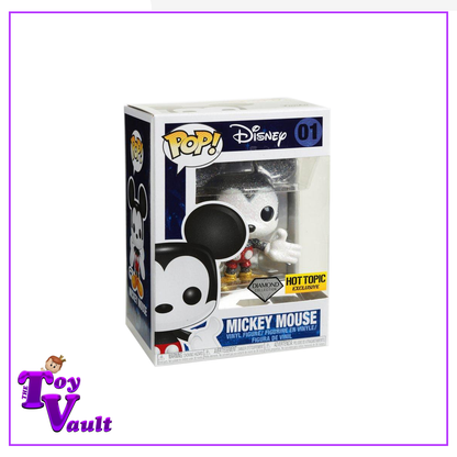 Funko Pop! Disney Mickey and Friends - Mickey Mouse #01 Diamond Hot Topic Exclusive