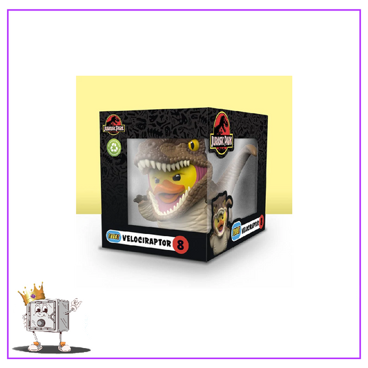Tubbz Movies Jurassic Park Velociraptor with Rubber Duck Figure