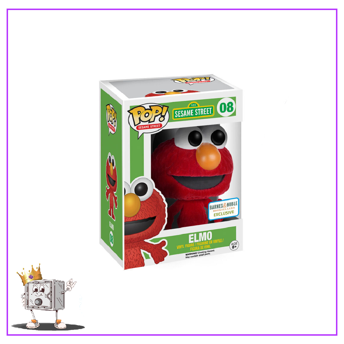 Funko Pop! Television Sesame Street - Elmo #08 Flocked Barnes and Noble Exclusive
