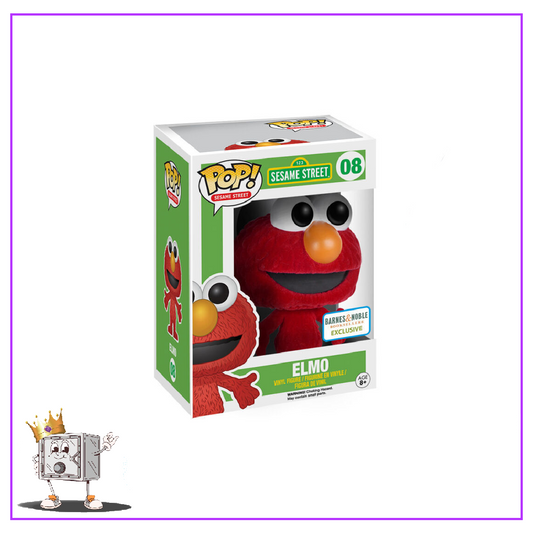 Funko Pop! Television Sesame Street - Elmo #08 Flocked Barnes and Noble Exclusive
