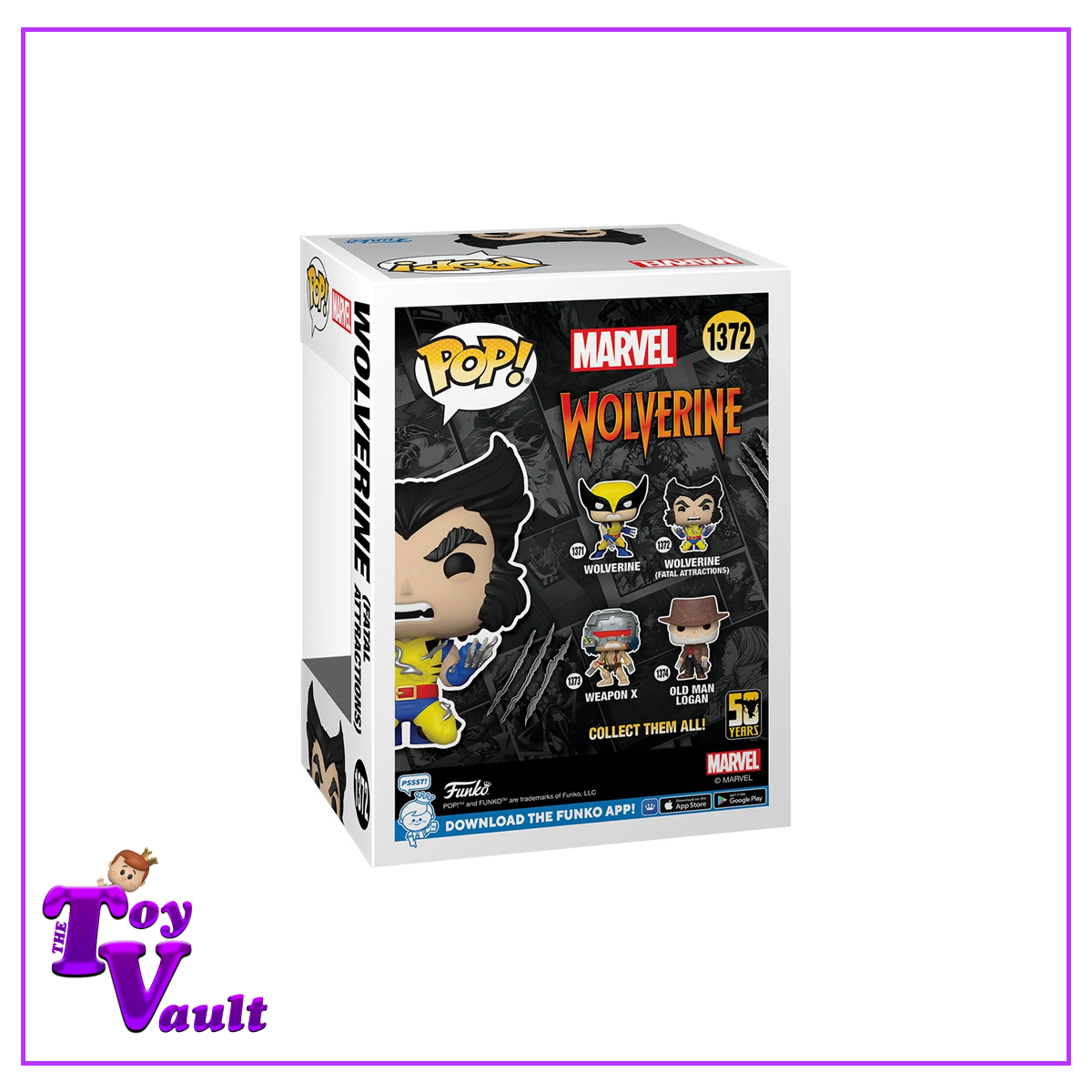 Funko Pop! Marvel X Men - Wolverine (Fatal Attractions) #172 50th Anniversary