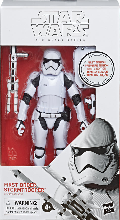 Hasbro Star Wars The Black Series First Order Stormtrooper First Edition Action Figure