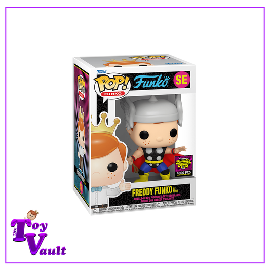 Funko Pop! Icons Marvel Avengers - Freddy Funko as Thor SE Blacklight Battles Exclusive LE 4000