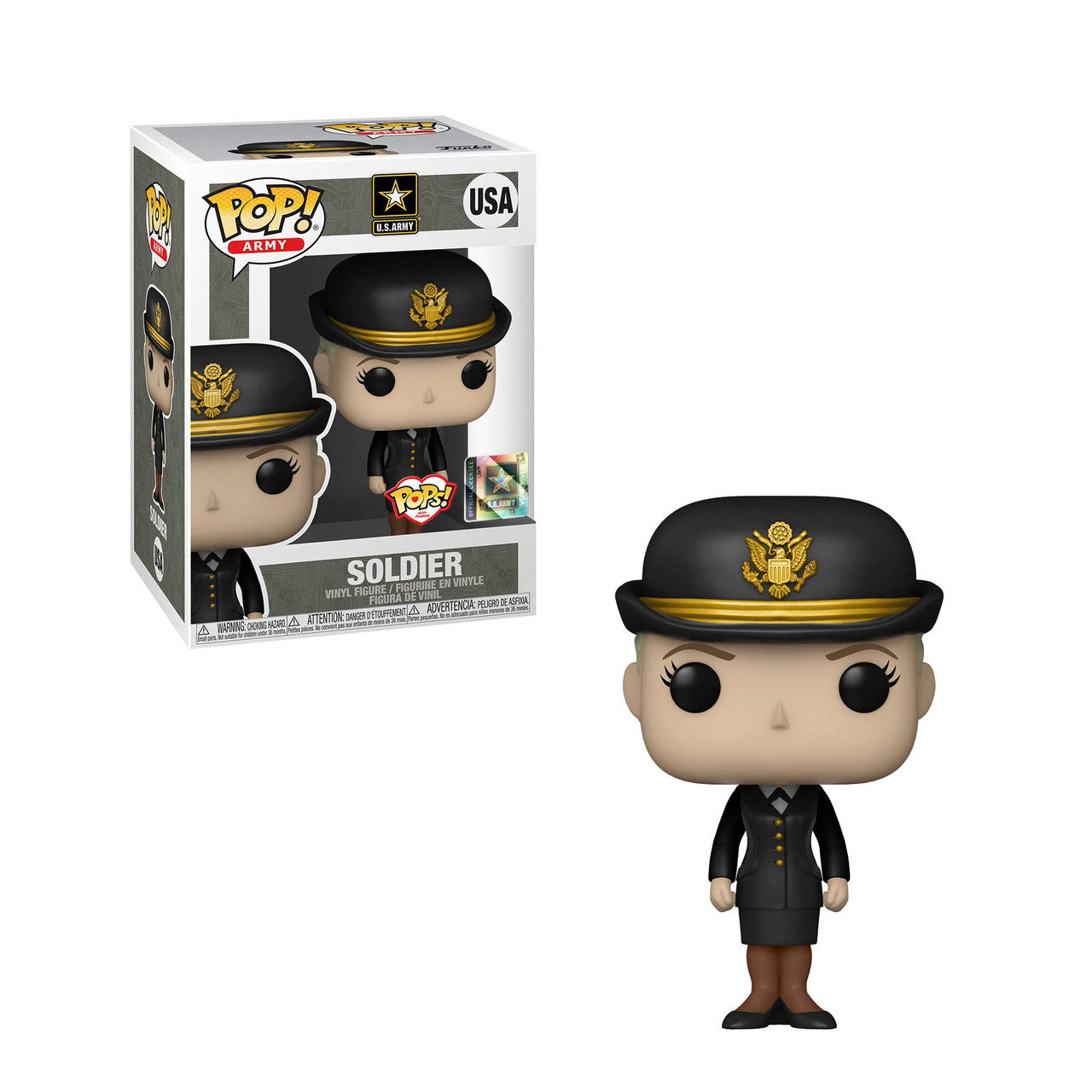 Funko Pop! Icons Military - Army Soldier (Caucasian Female) Pops with Purpose Exclusive