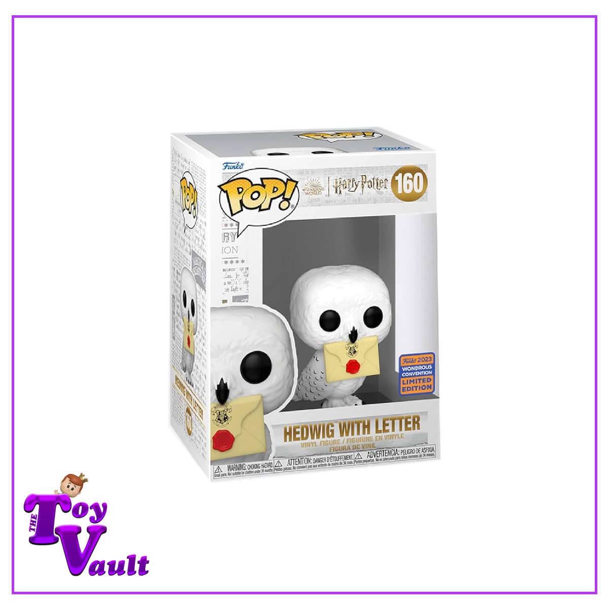 Funko Pop! Movies Harry Potter - Hedwig with Letter #160 Wonder Con Shared Exclusive