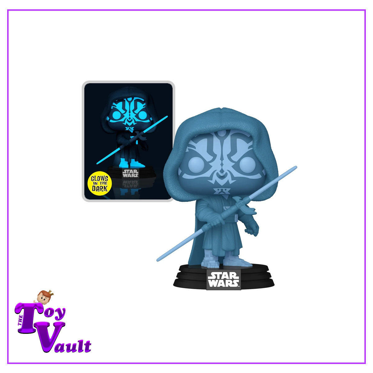 Funko Pop! Star Wars The Dark Side - Holographic Darth Maul #740 Glow in the Dark Specialty Series Exclusive