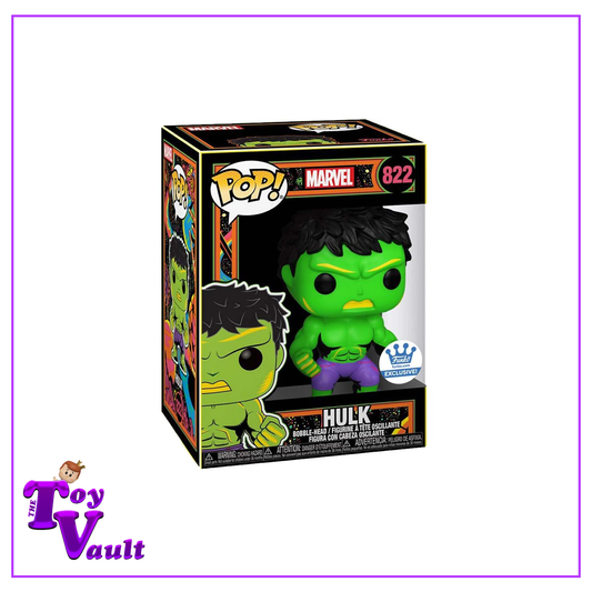 Funko Pop! Marvel Avengers - Hulk (Blacklight) #822 Target Exclusive