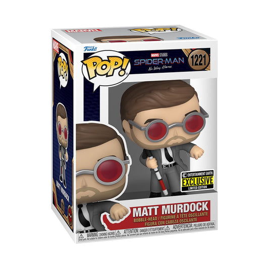 Funko Pop! Marvel Spider Man - Matt Murdock with Brick #1221 Entertainment Earth Exclusive