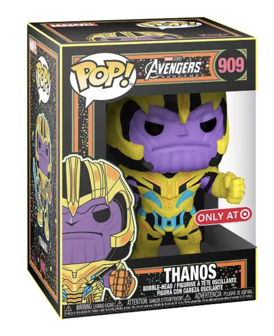 Funko Pop! Marvel Avengers - Thanos #909 Blacklight Target Exclusive