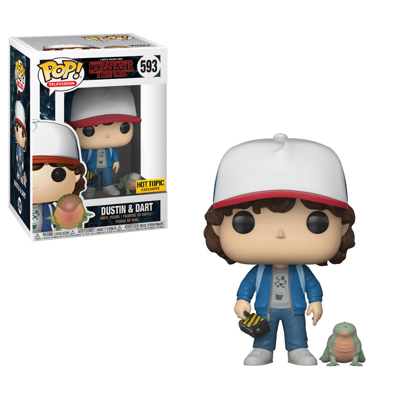 Funko Pop! Television Stranger Things - Dustin and Dart #593 Hot Topic Exclusive