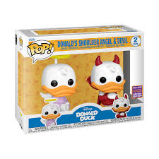 Funko Pop! Disney  Donalds Duck Shoulder Angel & Devil 2 Pack 2022 Wondrous Limited Edition