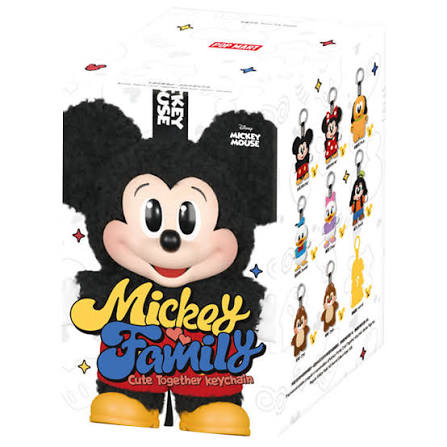 POP MART Disney Mickey Family Cute Together Vinyl Plush Keychain