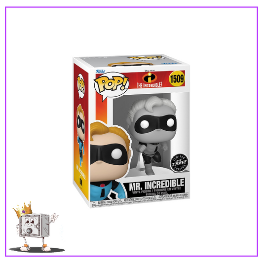 Funko Pop! Disney The Incredibles - Mr. Incredible #1509 Greyscale Black and White Chase