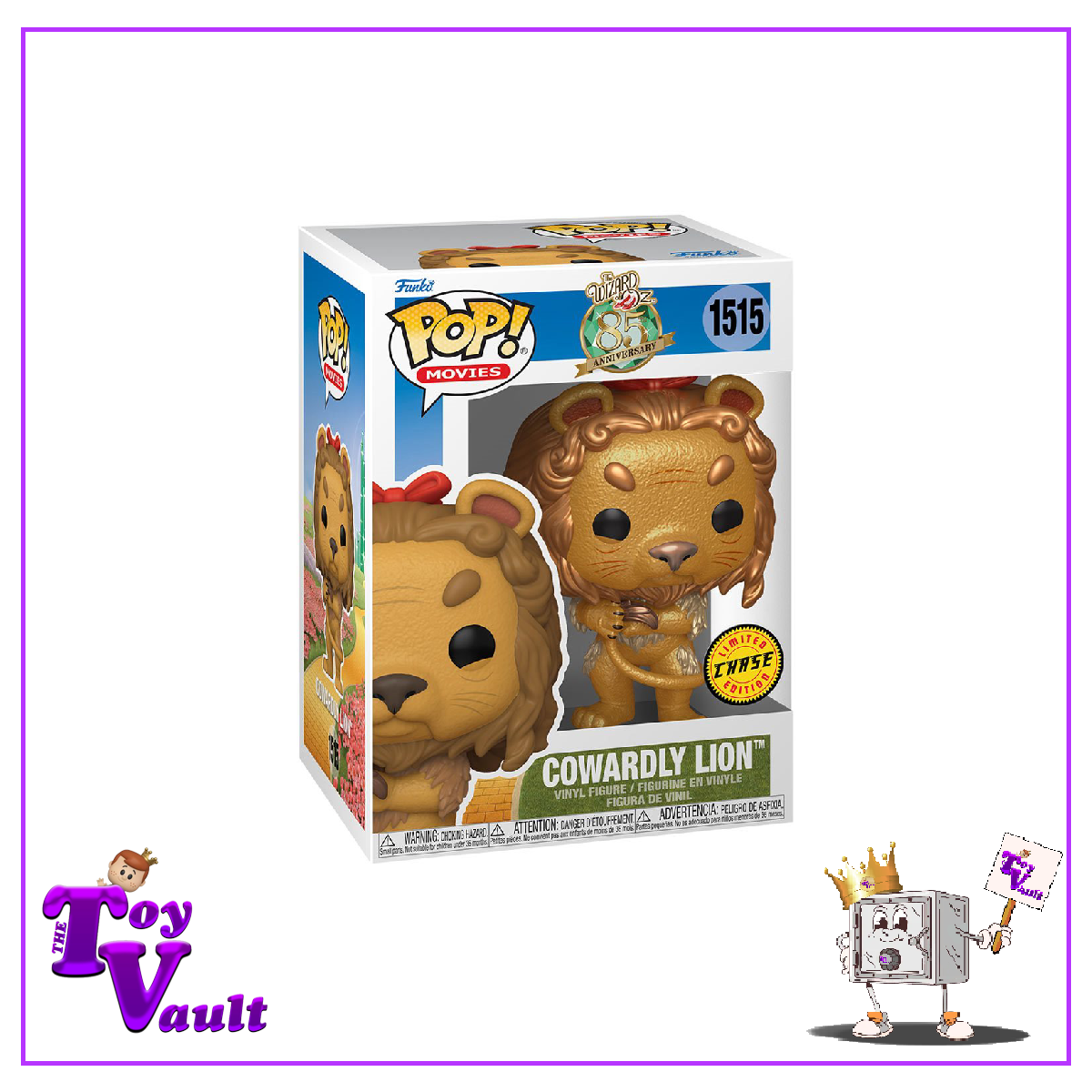 Funko Pop! Movies Wizard of Oz - Cowardly Lion #1515 Metallic Chase