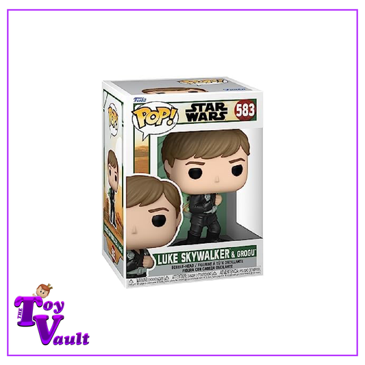 Funko Pop! Star Wars Book of Boba Fett - Luke Skywalker and Grogu #583 *DAMAGED*