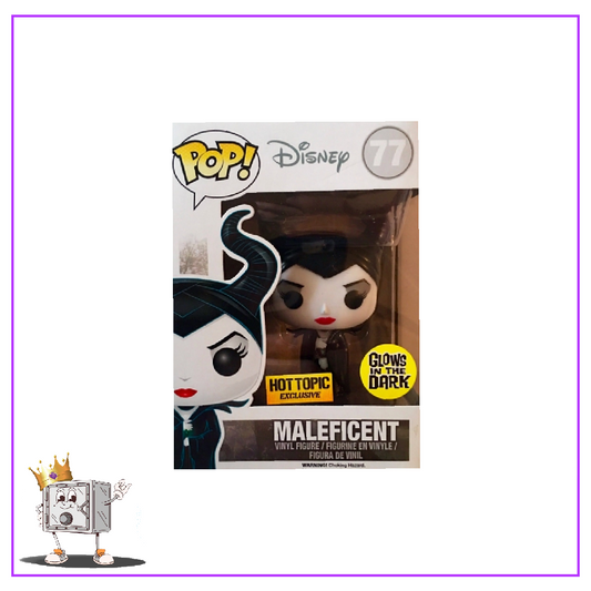 Funko Pop! Disney Sleeping Beauty - Maleficent #77 Glow in the Dark Hot Topic Exclusive
