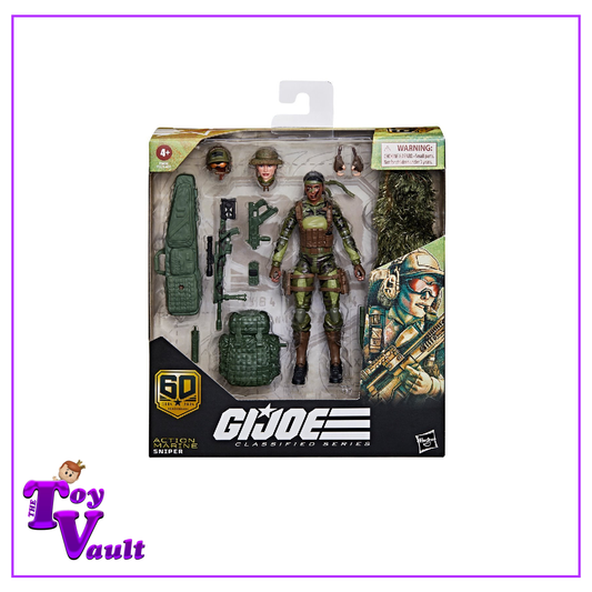 Hasbro Retro Toys GI Joe Classified Series 60th Anniversary - Marine Sniper Action Figure