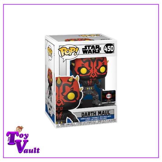 Funko Pop! Star Wars The Clone Wars - Darth Maul with Darksaber and Lightsaber #450 Chalice Collectibles Exclusive
