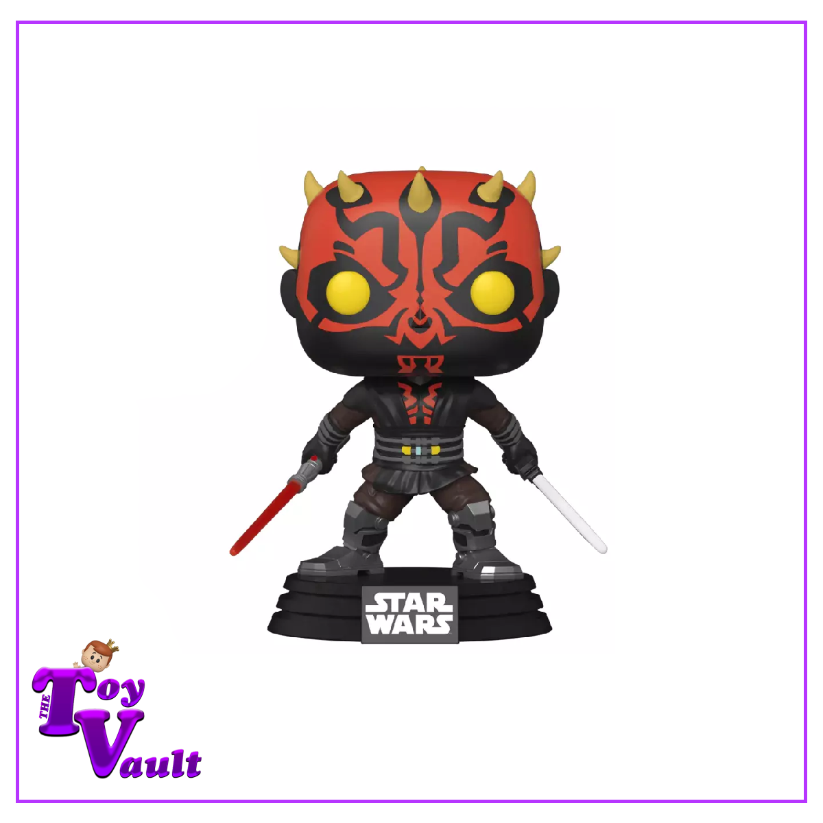 Funko Pop! Star Wars The Clone Wars - Darth Maul with Darksaber and Lightsaber #450 Chalice Collectibles Exclusive