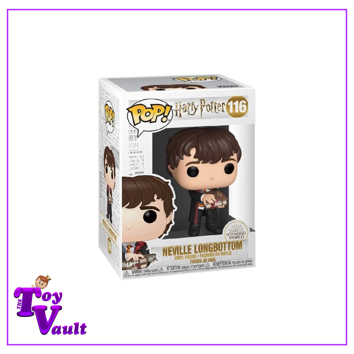 Funko Pop! Movies Harry Potter - Neville Longbottom with Monster Book #116