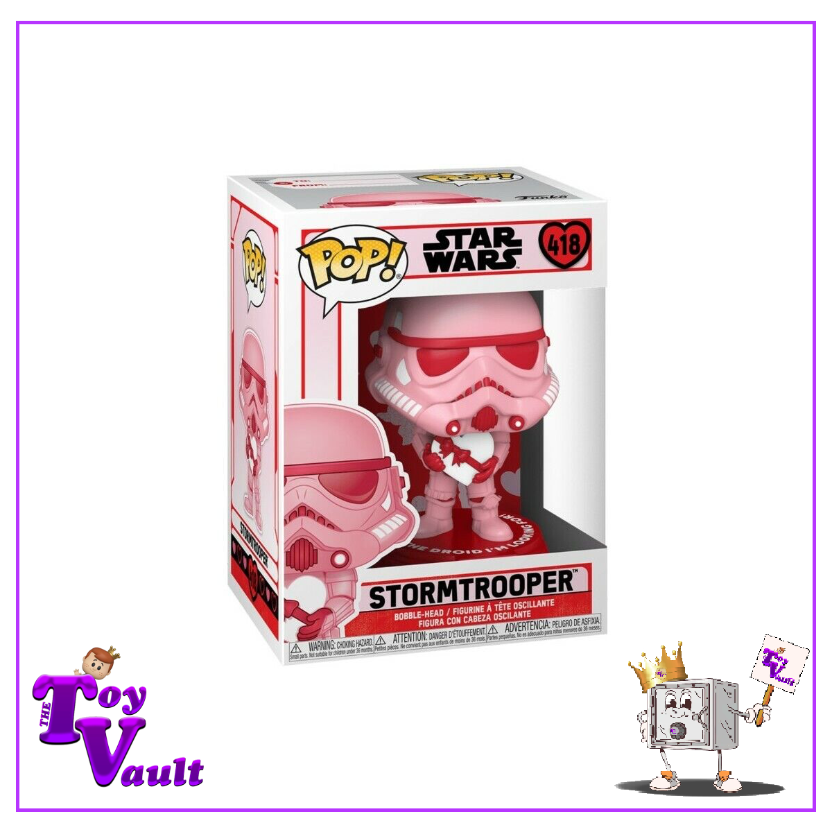 Funko Pop! Star Wars Valentine's Day - Stormtrooper (Pink) #418