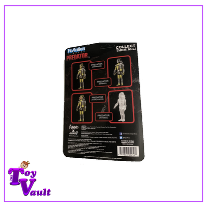 Super7 ReAction Figures Horror Predator - Cloaked (Invisible) Predator Glow in the Dark Entertainment Earth Exclusive 4 inch Figure