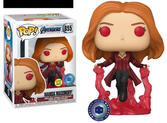 Funko Pop! Marvel Avengers - Wanda Maximoff #855 Glow in the Dark Pop in a Box Exclusive