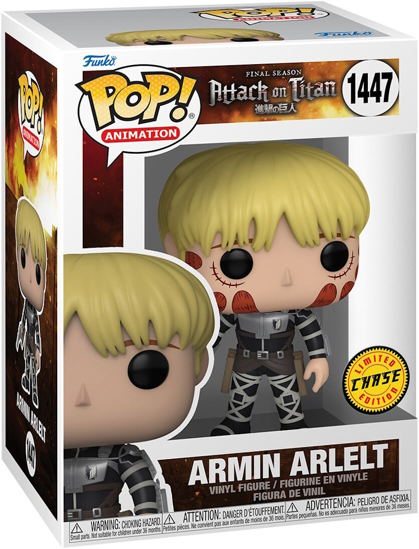 Funko Pop! Animation Attack On Titan Armin Arlelt #1447 Chase Limited Edition