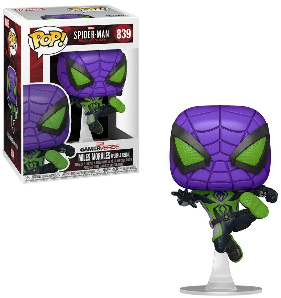 Funko Pop! Marvel Spider-Man Miles Morales Purple Suit #839