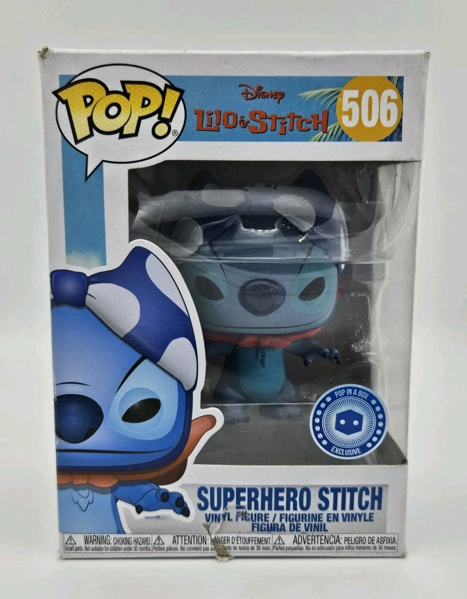 Funko Pop! Disney Lilo & Stitch Superhero Stitch #506 Pop In A Box Exclusive