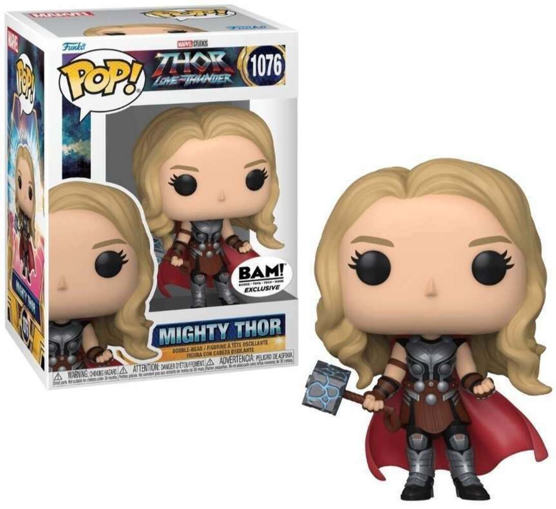 Funko Pop! Movies Marvel Thor Love & Thunder Mighty Thor #1076 Bam Exclusive