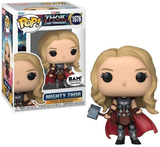 Funko Pop! Movies Marvel Thor Love & Thunder Mighty Thor #1076 Bam Exclusive